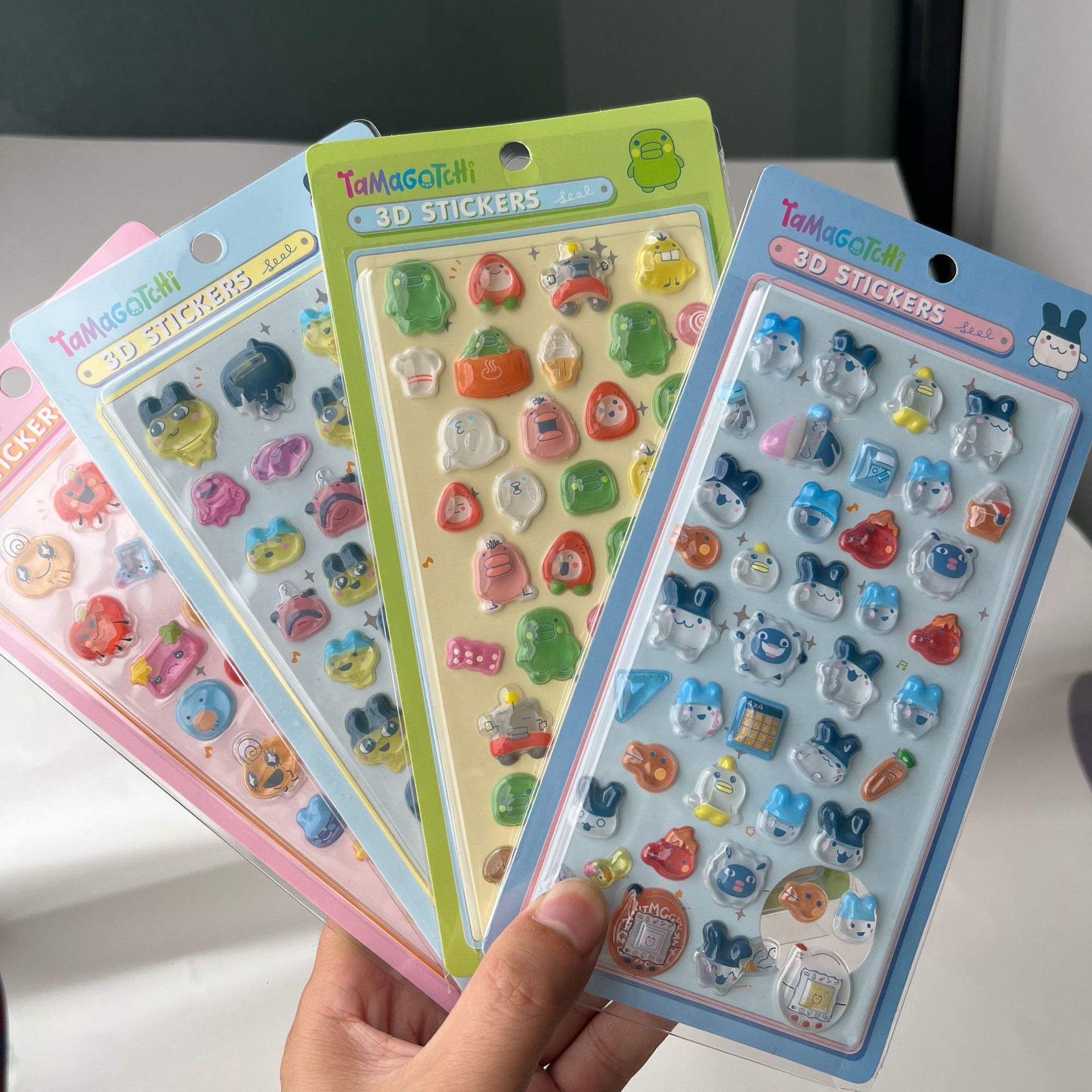 Accessories Laptop - Cute Tamagotchi 3D Puffy Stickers Retro