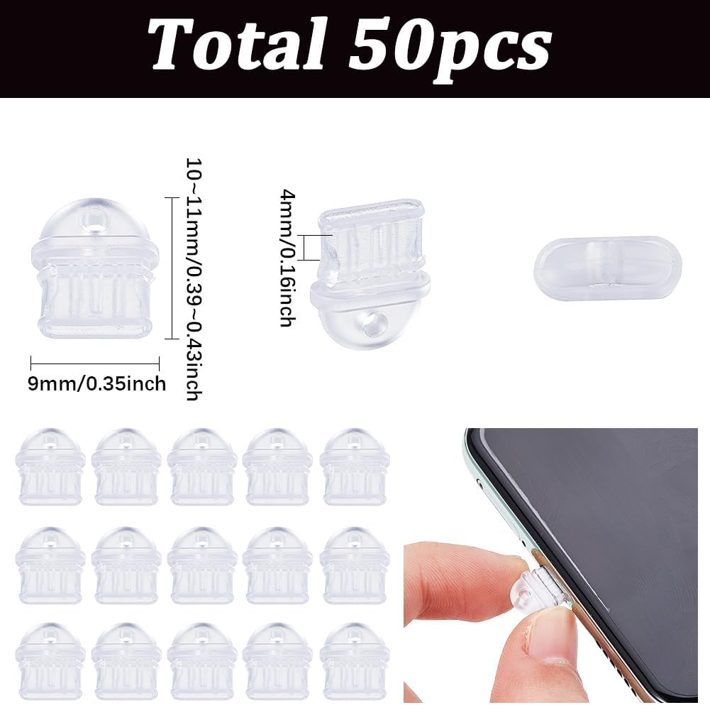Laptop Accessories Protector - 50Pcs Universal Dust Plugs,Type C Lightning