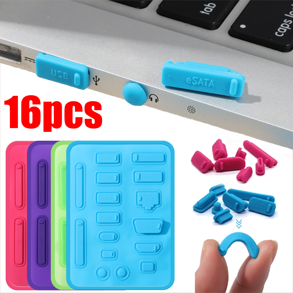 16pcs Silicone Anti-Dust Plugs - Laptop Accessories Protector 리뷰 및 가격