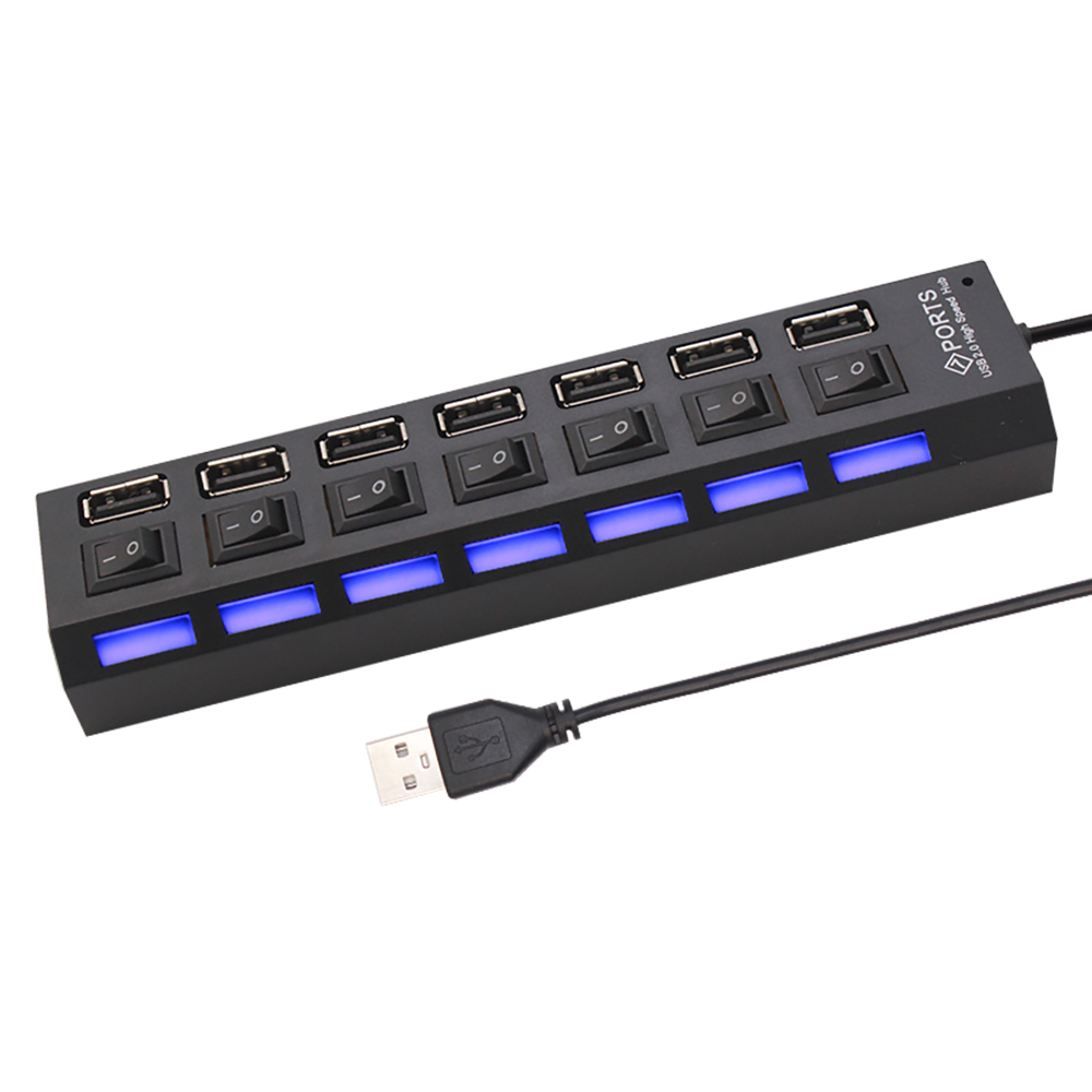 7 Port USB 2.0 Hub Splitter Fo - Laptop Accessories Computer 리뷰 및 가격