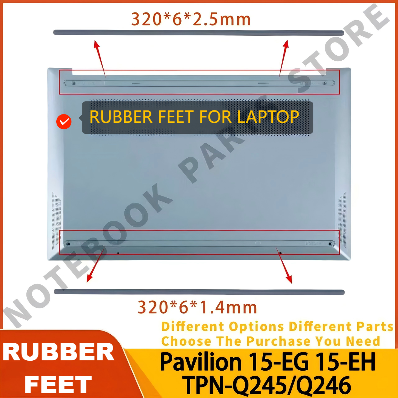 Rubber Feet for HP Pavilion 15 - Laptop Accessories Hp 리뷰 및 가격
