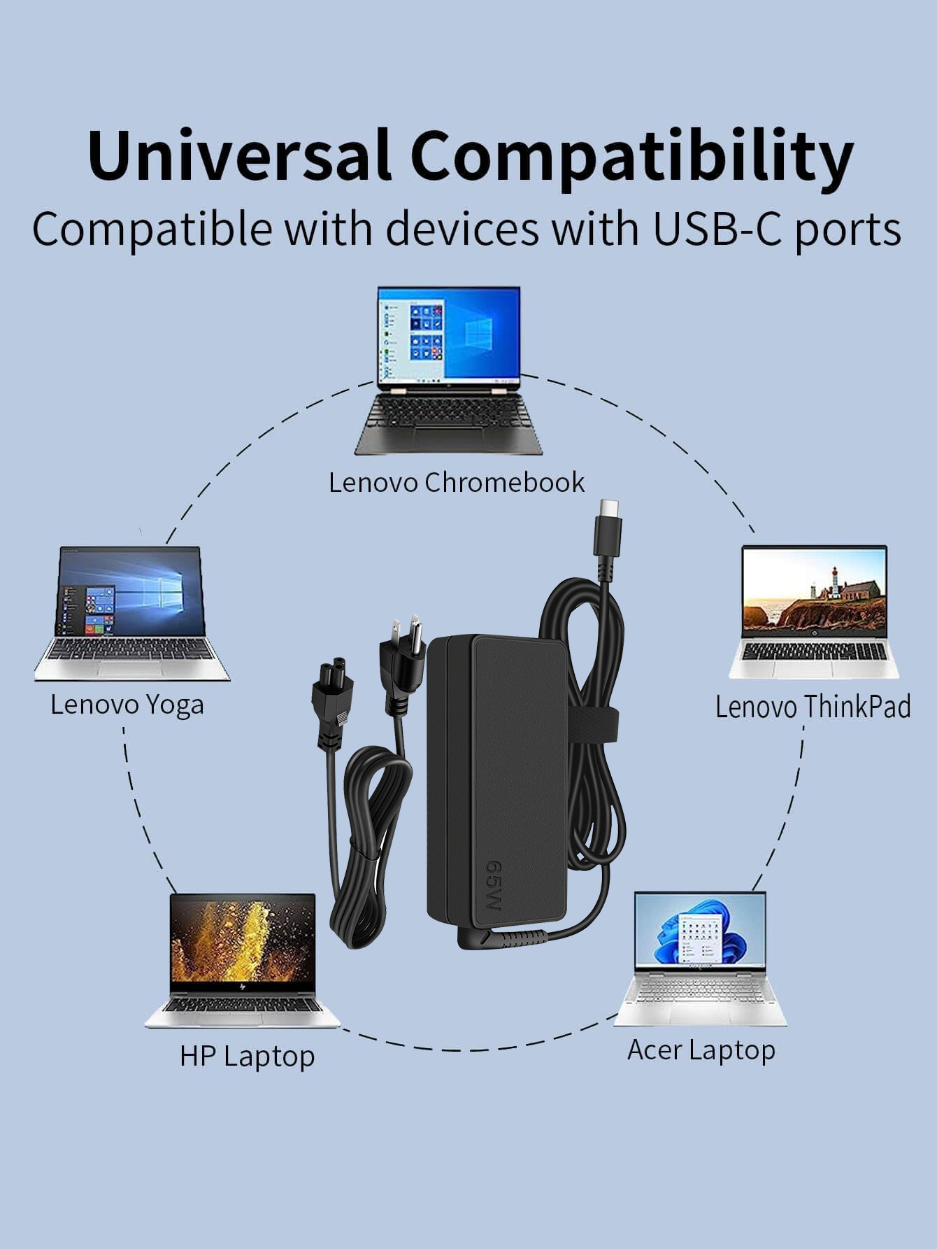 Reletech 65W USB C Laptop Char - Laptop Accessories Hp 리뷰 및 가격