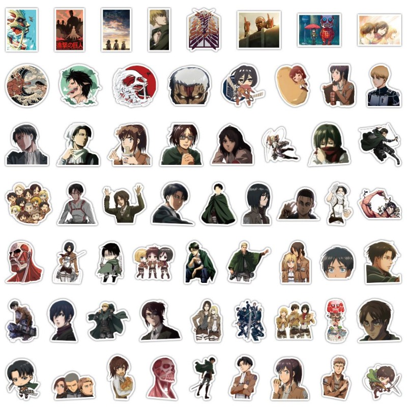 60Pcs Attack on Titan Anime St - Accessories Laptop 리뷰 및 가격