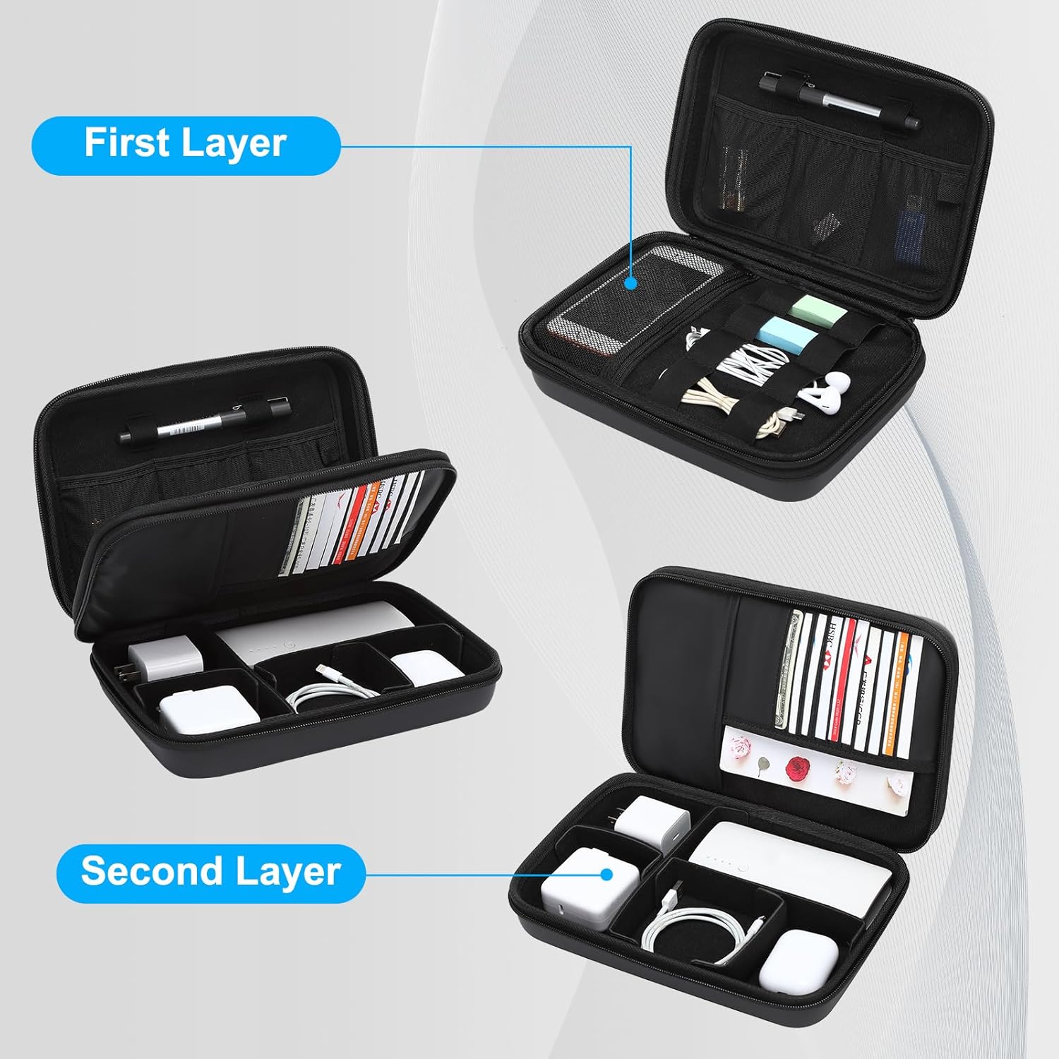 Electronics Organizer Travel C - Laptop Accessories Essential 리뷰 및 가격