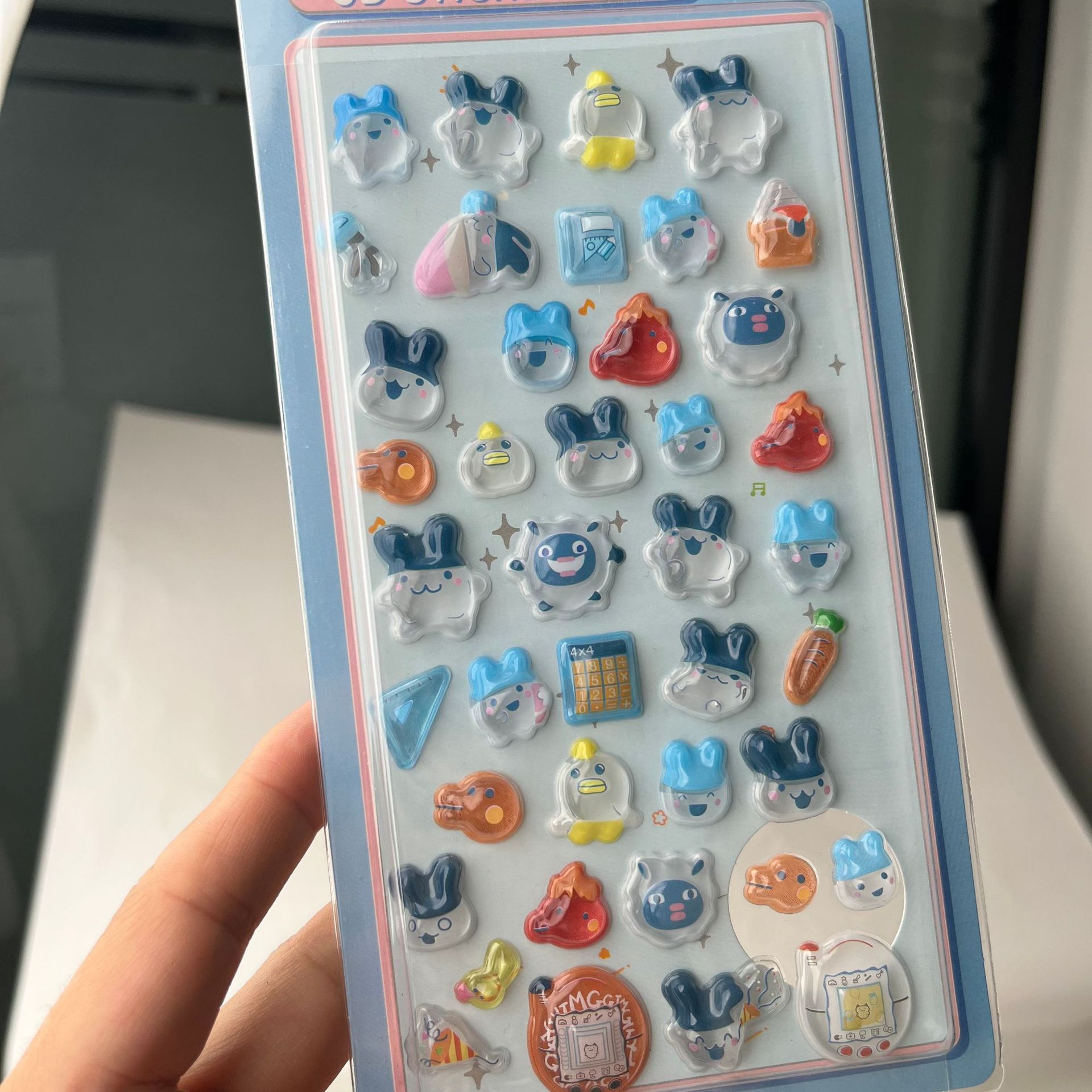 Cute Tamagotchi 3D Puffy Stick - Accessories Laptop 리뷰 및 가격